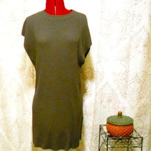 NWT Rag & Bone S Dakota Gray Ribbed Sleeveless Tunic Sweater